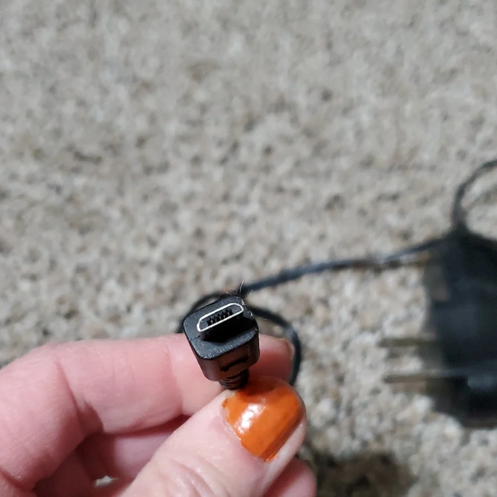 Black Power Adapter with Cable